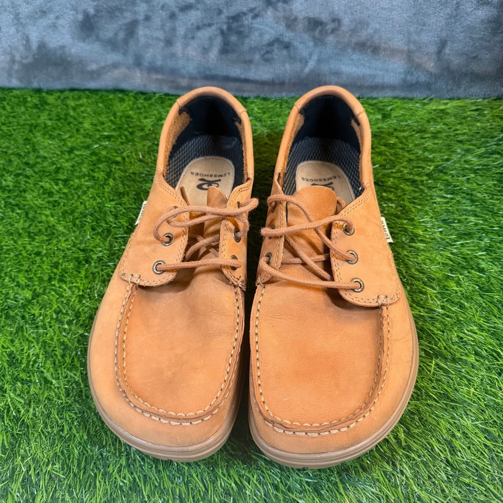 Lems Mariner Sonora Boat Shoes Mens US 10.5 EU 44 Tan Minimalist Zero Drop - Picture 4 of 14